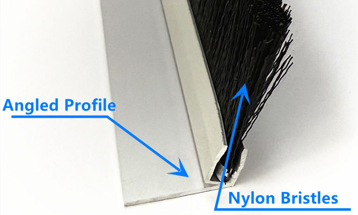 Angled Holder Brush Strip Angled Holder Brush Strip